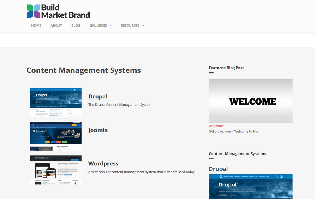 Building a Website - Content Management Systems